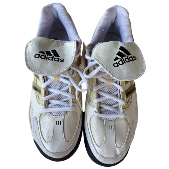 Adidas Fastpitch III Turf Softball White Lace-up Sneakers Women's Size 9 (NWD) - Picture 1 of 16